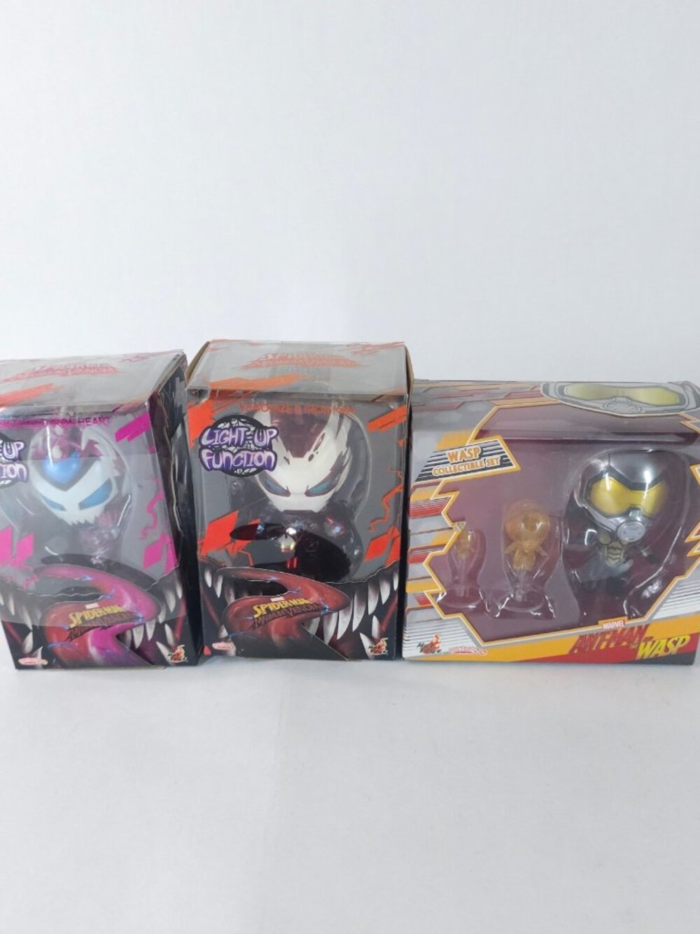 Cosbaby Venomized Iron Man Iron Heart Wasp Collectible Set Hot Toys Figure Set
